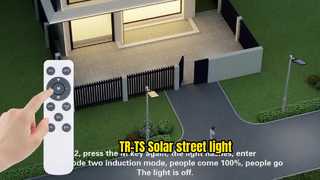 TR-TS Keine Verkabelung erforderlich! Solarstraßenlaterne mit hoher Helligkeit