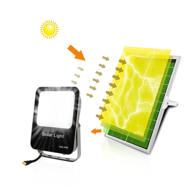 Sensor Industrial 150w Solar LED Flood Lights 6500K SMD 2835