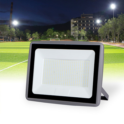 6500K Ra80 Outdoor Waterproof LED Flood Light Aluminum Housing Slim Tempered Glass