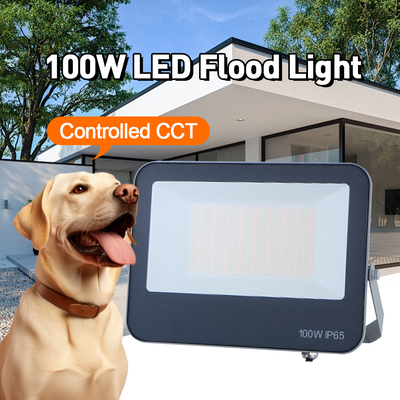 LED-Außenfluter 3CCT 3000K 4000K 6500K Einstellbare Farbtemperatur IP65 wasserdicht graues Material Hochwertige Lampe