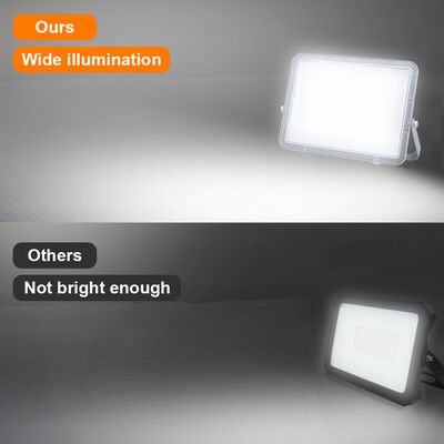 KCD 220v 6500K Slim High Lumen IP66 Waterproof Outdoor LED Flood Light with 50000 Hours Lifespan