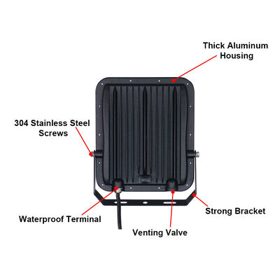 KCD Electric Portable Adjustable Waterproof IP65 High Brightness 100lm/W Outdoor LED Flood Light AC 30w-400w